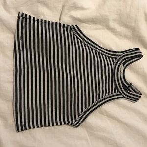 Urban outfitters stripped crop top